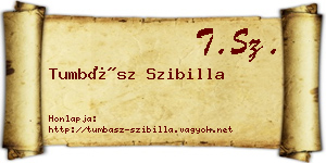 Tumbász Szibilla névjegykártya